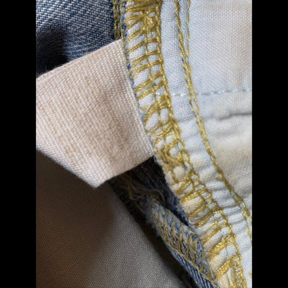 Free People Jean Shorts 31 Womens Blue Distressed Cut Off Denim 3.5” Inseam - Picture 7 of 7